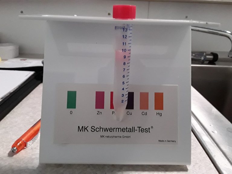 Wassertest Schwermatalle