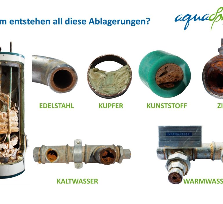 verkalkte Wasser Rohrleitungen werden verhindert