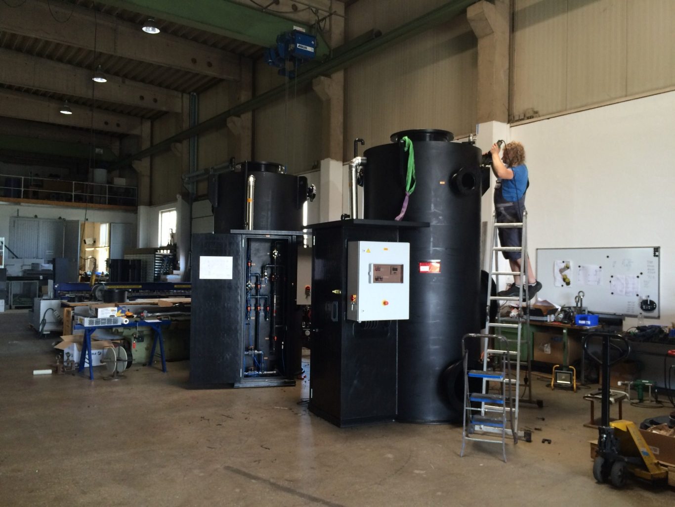 Apparate, Behälter Bautechnik und Thermoplast Tankbautechnik Kunststoffschweißkonstruktionen CNC Fertigung