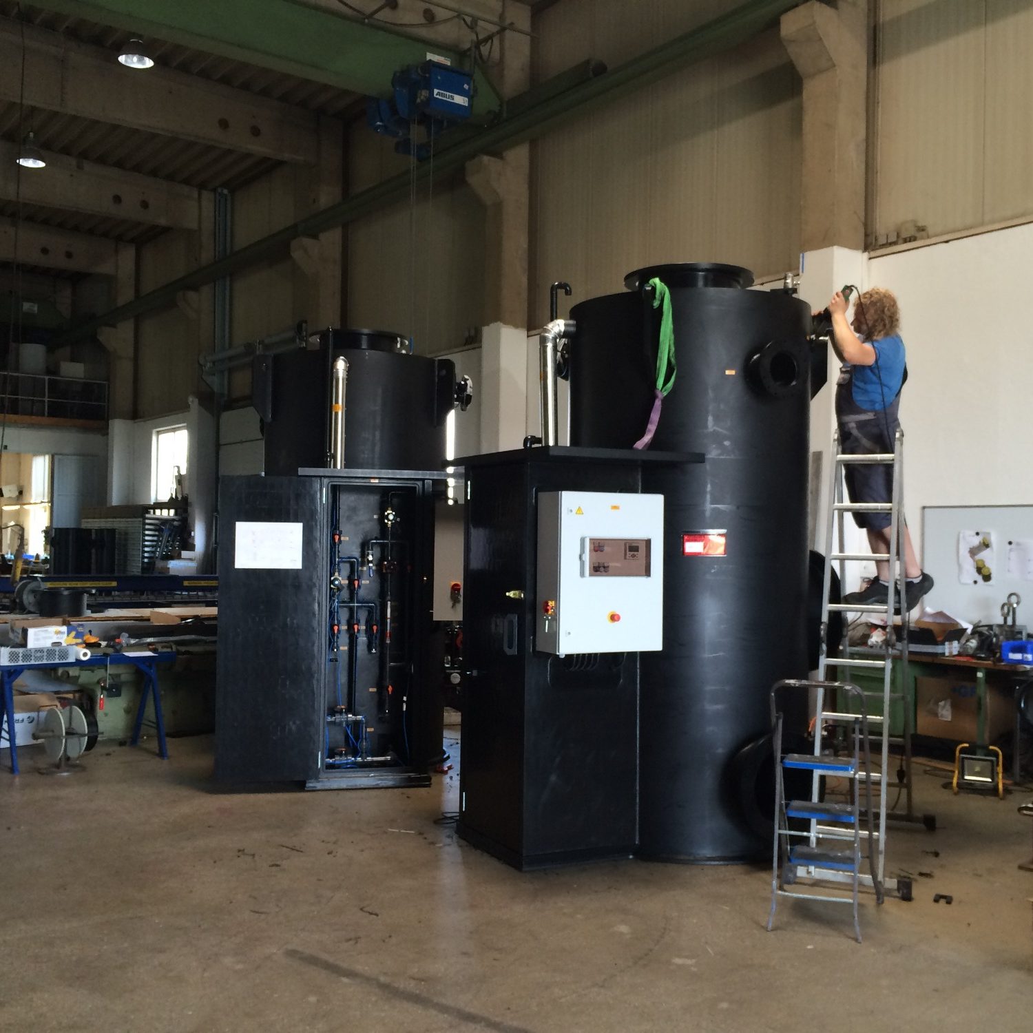 Apparate, Behälter Bautechnik und Thermoplast Tankbautechnik Kunststoffschweißkonstruktionen CNC Fertigung