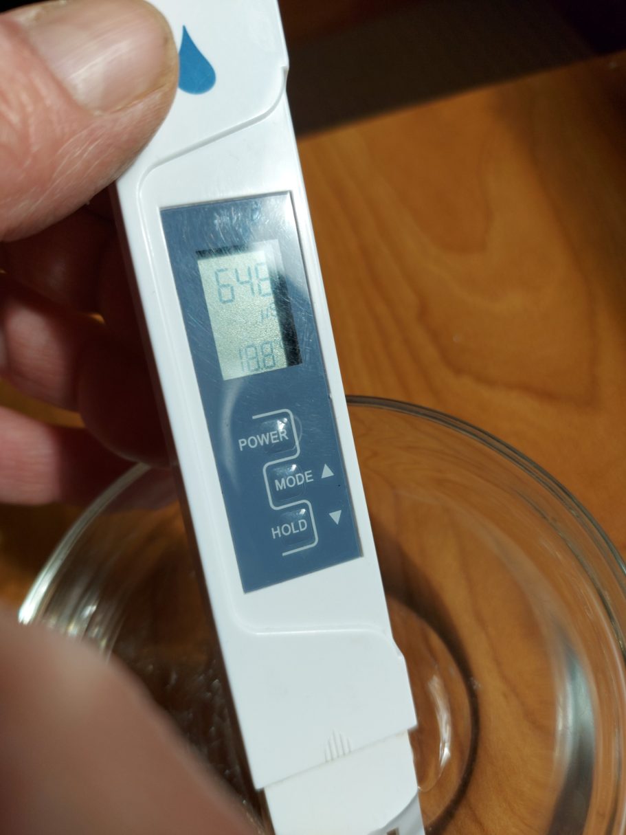 Messgerät für die elektrische Leitfähigkeit Ihres Wassersdes Wassers Wasserwerkstattservice Leitfähigkeit Ihres Wassers Messen